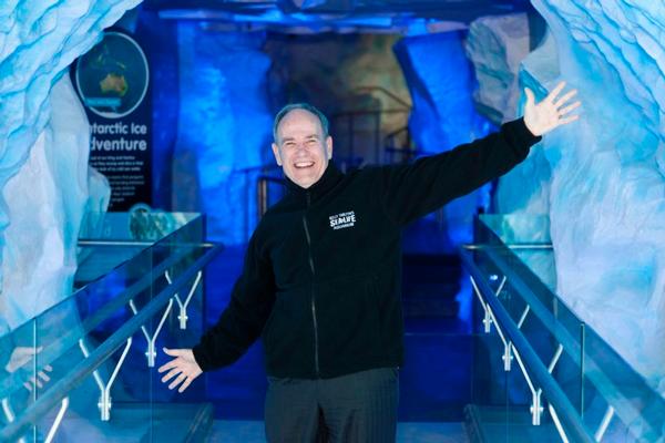 Len Brown at Kelly Tarlton's SEA LIFE Aquarium